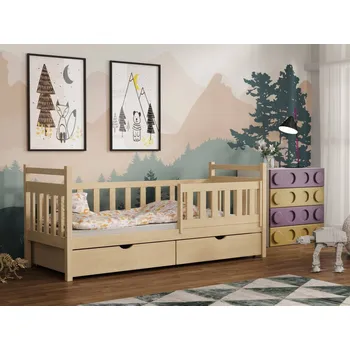Dětská postel Dětská postel s úložným prostorem Natalia Barva dřeva: Borovice přírodní, Rozměry: 80x180