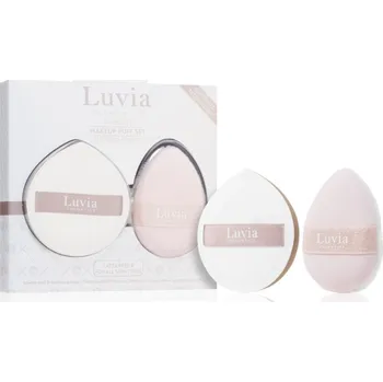Kosmetický štětec Luvia Cosmetics The Puffys Luvia The Puffys Makeup Puff Elegance labutěnka 1 ks + Luvia The Puffys Powder Puff Candy labutěnka 1 ks