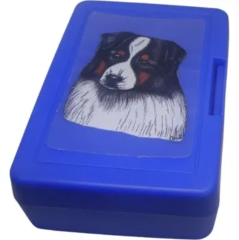 Dóza na potraviny Australský ovčák - plastový box (objem 0,9 l / 1,2 l)