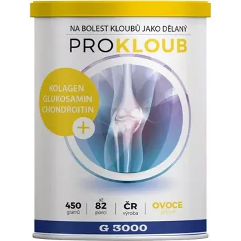 Kloubní výživa PROKLOUB – kolagenový nápoj pro klouby, 450 g (Doplněk stravy se sladidlem v prášku. Podpůrný a ochranný přípravek se štěpeným kolagenem, glukosaminem, chondroitinem, vitamíny a minerály.)
