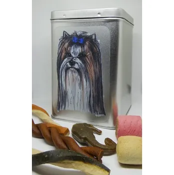 Chovatelství Biewer - plechová dóza s pamlsky pro psy