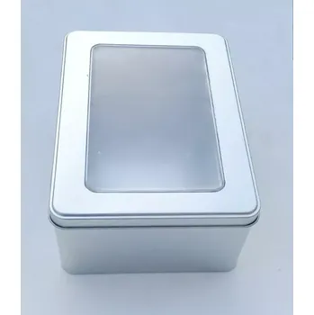 Dóza na potraviny Větší dóza s panty a průhledem Brema