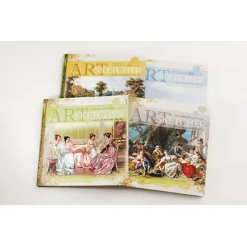 Blok Designová záznamní kniha Fresh, tvrdé desky, 200x200mm, 36ls, čistá, 100g - mix motivů 3