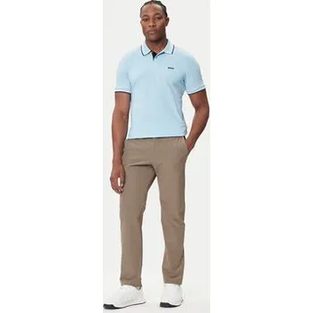 Dámské kalhoty BOSS Kalhoty z materiálu T_Commuter 50534303 Zelená Slim Fit 48