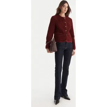 Dámský kabát Guess Kožich W5BL69 W3860 Bordó Regular Fit XS