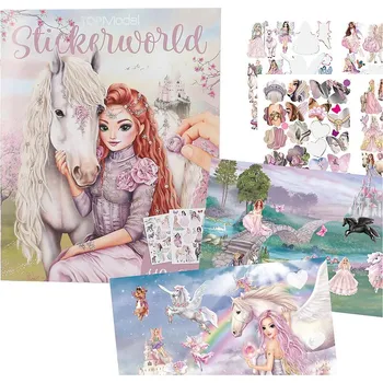 omalovánky Kreativní sešit Top Model Stickerworld 110 samolepek, Lexy and Horse