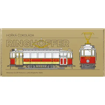 Čokoláda Čokoláda RETRO 100 g HISTORICKÁ TRAMVAJ - Motorový vůz Ringhoffer 1929 - hořká (Belgická čokoláda - 53 % obsah kakaa)