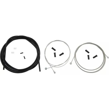 Brzda na kolo bovdeny a lanka CONTEC Brake Cable Set Stop+ Steel Fr+Rear Compl black