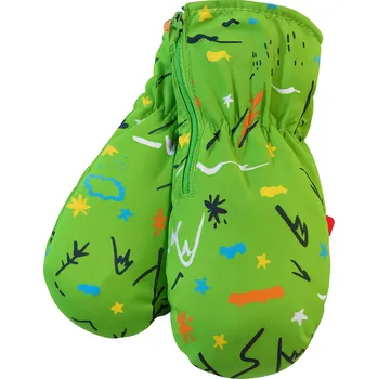 Rukavice xcena Palčáky dětské šusťákové zelené Velikost: XS