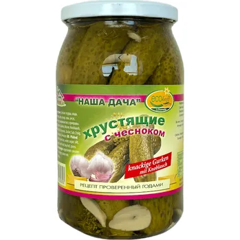 Křupavé okurky s česnekem 420 g&nbsp;Ecohoff