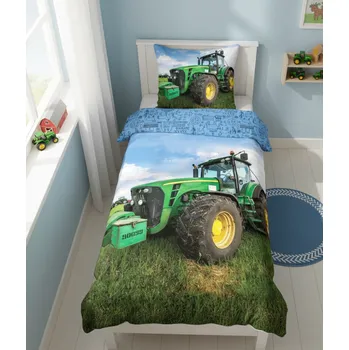 Povlečení Bavlněné povlečení ZELENÝ TRAKTOR
