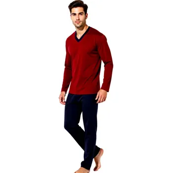 Pánské pyžamo Pánské Pyžamo Dlouhé FOLTÝN PD 158 Velikost: 3XL