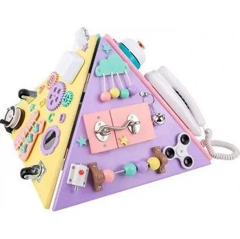 Dřevěná hračka Derrson Montessori Aktivní Pyramida XL