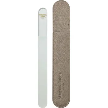 Margaret Dabbs London Crystal Nail File & Cover skleněný pilník na nehty s koženým obalem