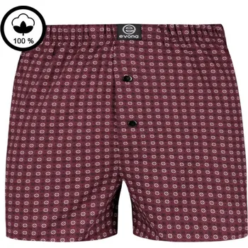 Pánské spodní prádlo EVONA Pánské trenky MICHAL vínové 2XL