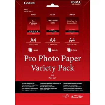 Fotopapír Canon fotopapír PVP-201 PRO A4 Pro Variety Pack