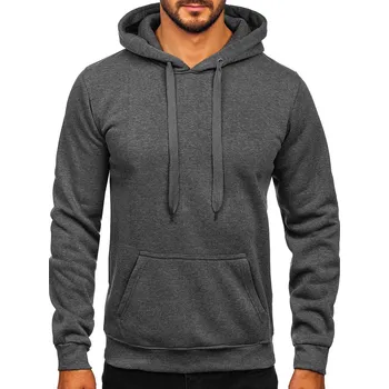 Pánská mikina Grafitová pánská mikina přes hlavu s kapucí anorak Bolf MB001 - L