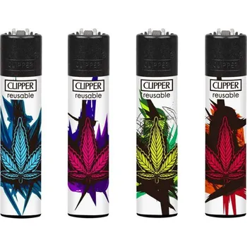 Zapalovač Clipper | CannaLeaves zapalovače Barva: Zelená