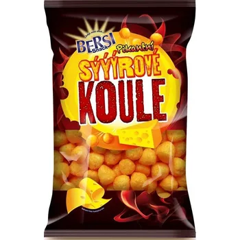 Slaná pochutina Úsovsko food a.s. Bersi Snack sýrové koule pikantní 120g