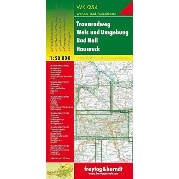 WK 054 Traunradweg - Wels a okolí - Bad Hall - Hausruck 1:50 000 / turistická mapa