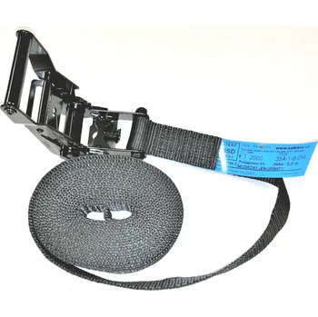 Upínací popruh černý upínací pás - kurta 35A-1-B-DR - black, délka kompletu 2 m