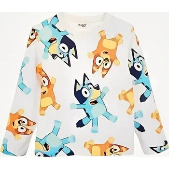 Chlapecké tričko Tričko dlouhý rukáv Bluey krémové 104