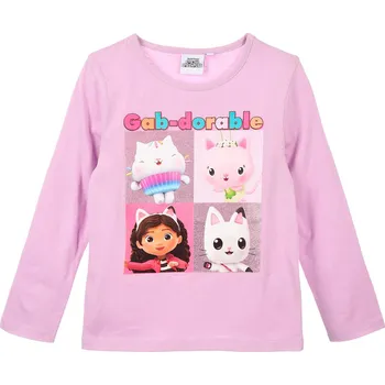 Dívčí tričko GABBYS DOLLHOUSE Dívčí tričko GABBY S DOLLHOUSE PLAYSCAPE fialové Velikost: 98