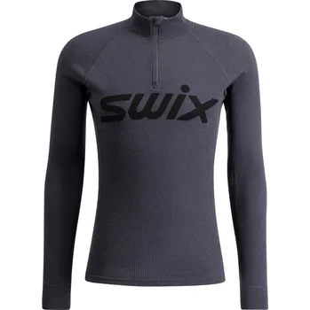 Nátělník Pánské funkční triko Swix RaceX Merino Half Zip M velikost - textil S
