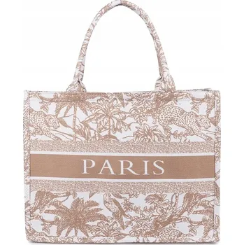 Kabelka Agrafka plážová taška polyester béžová