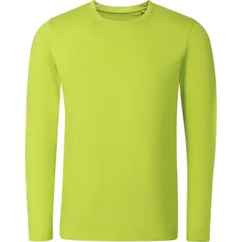 Pánská móda triko pánské dlouhé ALPINE PRO LOUS rychleschnoucí zelené