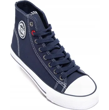 Dámské tenisky BIG STAR DÁMSKÉ VYSOKÉ TENISKY TMAVĚ MODRÉ JJ274A504 38
