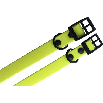 Vodítko pro psa Obojek voděodolný 50cm/20mm neonově žlutý