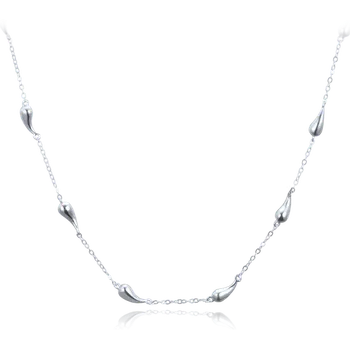 Řetízek Moonlit Náhrdelník se stříbrnými kapkami – minimalistický design