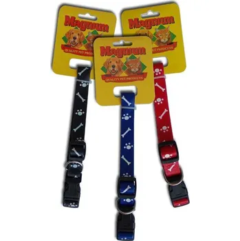 Vodítko pro psa Obojek nylon kostičky 20mm x 40-55cm