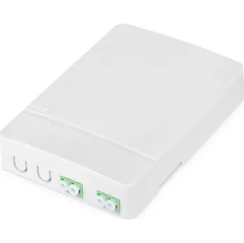 Rozvaděč FTTH skříň, s 2x LC(APC) DX adaptérem