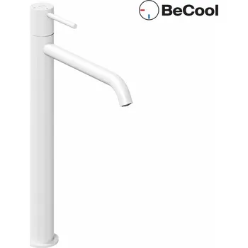 Vodovodní baterie RAVAK Baterie Ravak Espirit ES 015.00 umyvadlová, stojánková 340 mm s funkcí BeCool, bez výpusti, bílá mat, X070405 X070405