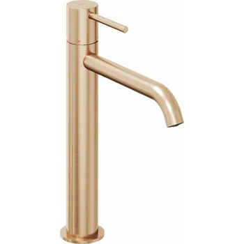 Vodovodní baterie RAVAK Baterie Ravak Espirit ES 014.00 umyvadlová, stojánková 220 mm, bez výpusti, růžové zlato, X070393 X070393