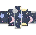 SABLIO Obraz - 5-dílný Dětské nebe Varianta: 125x90cm