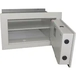 ST 13 – Barva / povrchová úprava: Šedobílá, Typ zámku: Klíčový, Provedení trezoru: Stěnový