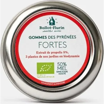 Bonbon Ballot-Flurin Bio želé bonbony strong Hrdlo a hlasivky 30 g