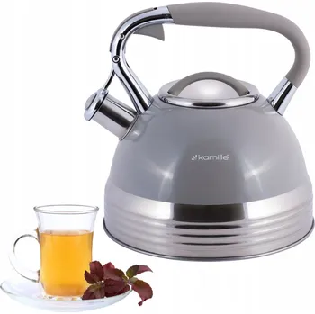 Varná konvice Tradiční ocelová Konvice Kamille 2,7 l šedá