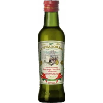 Rostlinný olej Pikantní olivový olej Extra Vergine s chilli papričkami 250ml - La Presa Romana