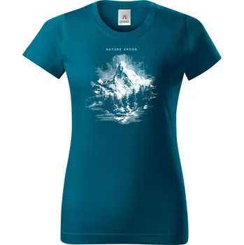Nature Error, bílý tisk - Dámské tričko Basic - Nejoblíbenějí - L