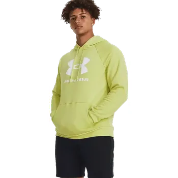 Pánská mikina Pánská mikina Under Armour Rival Fleece Logo limetka