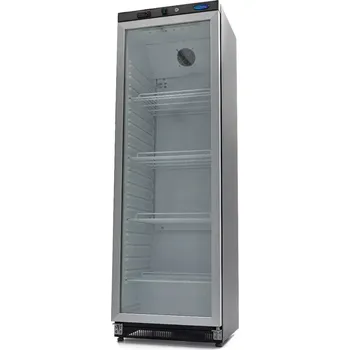 Lednice Maxima Lednice - 400 l - černá - se skleněnými dveřmi | 09405020