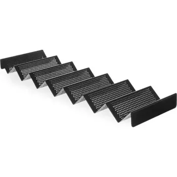 Držák na chleba v roli - perforovaný, HENDI, Černá, 580x170x(H)40mm | 808269