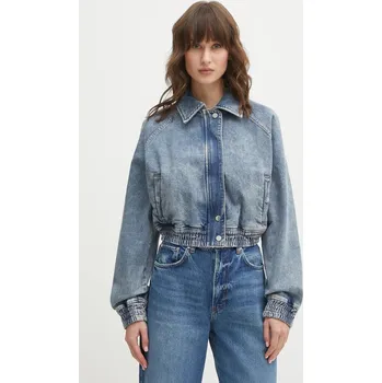 Pánská větrovka Džínová bunda Hugo Blue Gibiusa_B 50553022 modrá 55J, vel. S