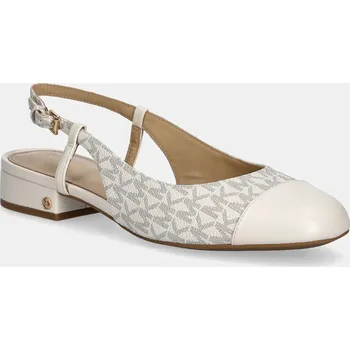 Dámské baleríny Baleríny MICHAEL Michael Kors Perla béžová barva, s odkrytou patou, 40R4PLFP1B.150 01X, EUR 38.5