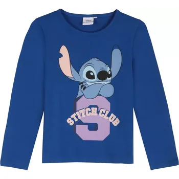 Chlapecké tričko Dětské tričko s dlouhým rukávem Stitch modré 128