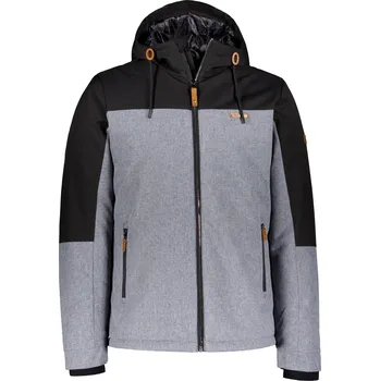 Pánská zimní bunda ALTISPORT GOLDWIN TMAVĚ ŠEDÝ MELÍR XXXL